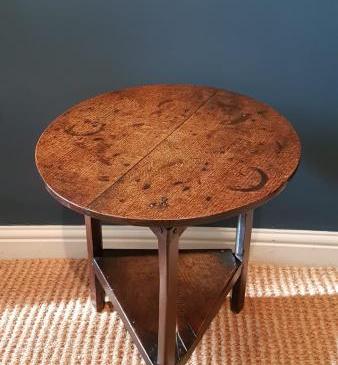 Small Proportioned George II Oak Cricket Table