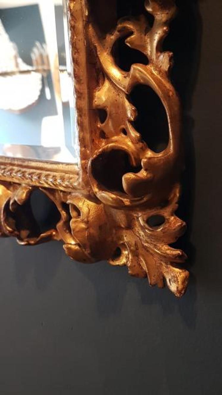 Victorian Timber Gilt Florentine Mirror - Image 4