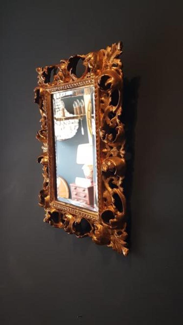 Victorian Timber Gilt Florentine Mirror - Image 5