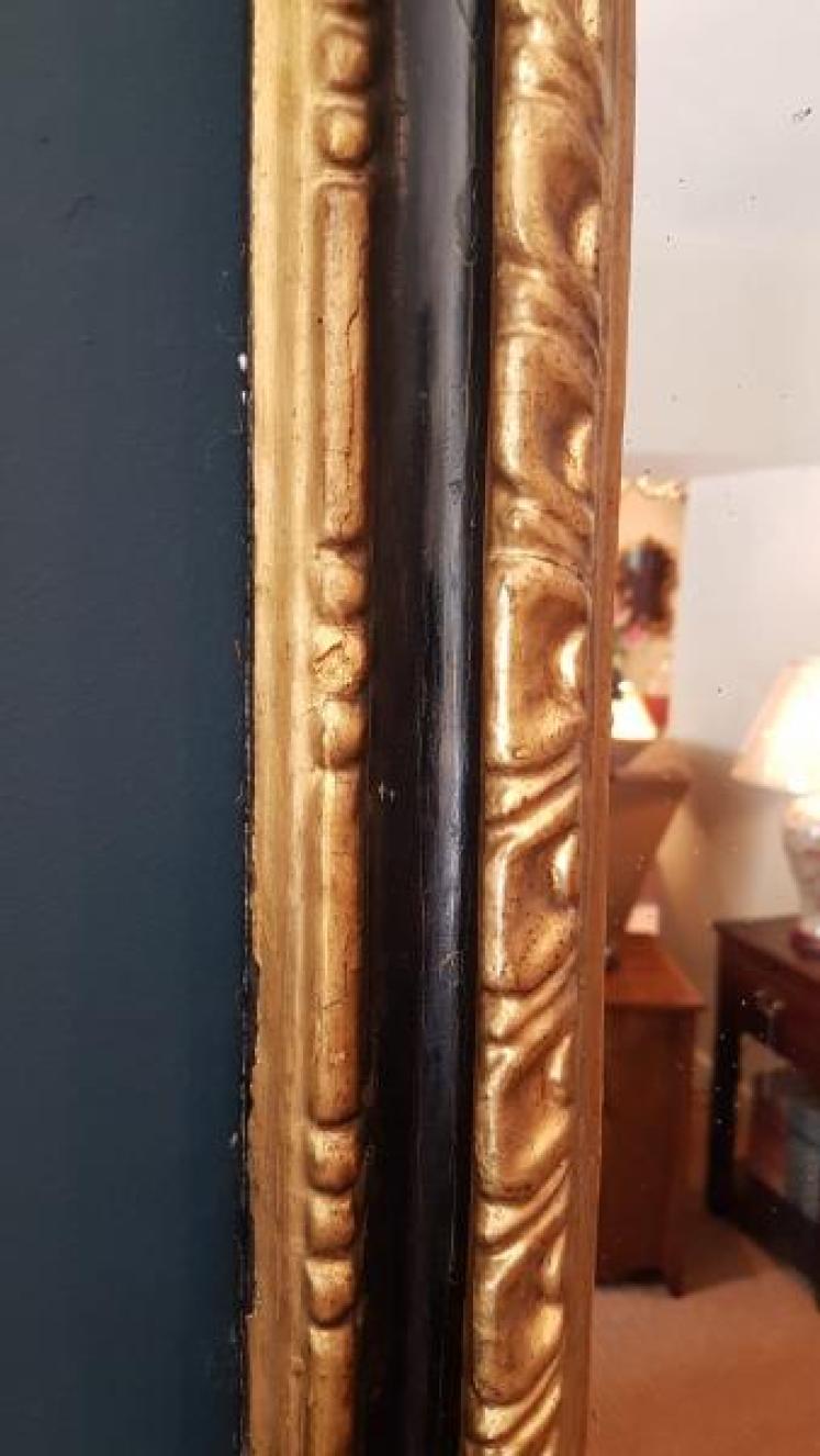 Large Victorian Gilt Mirror - Image 5