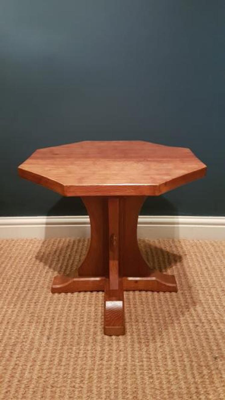 1950's Mouseman Octagonal Occasional Table  - Image 1