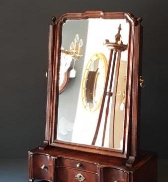 Outstanding Period Walnut Toilet Mirror