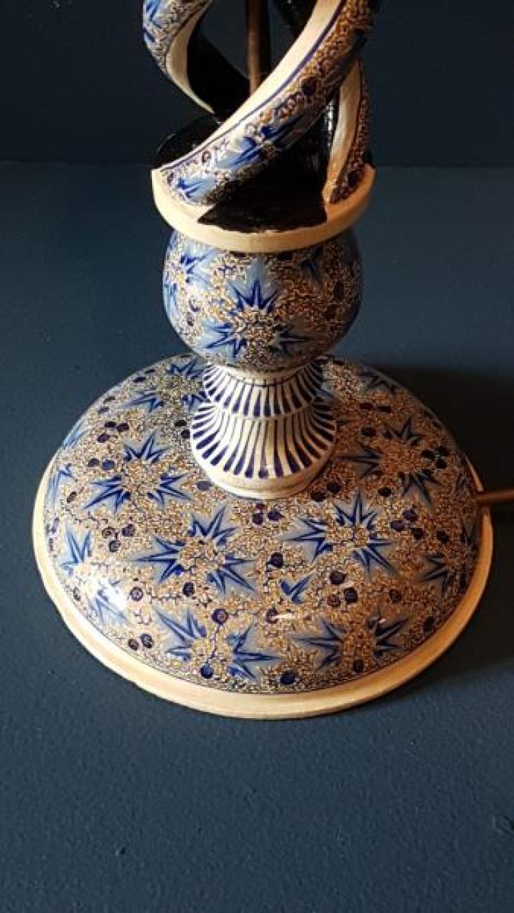 Large Kashmiri Table Lamp - Image 4