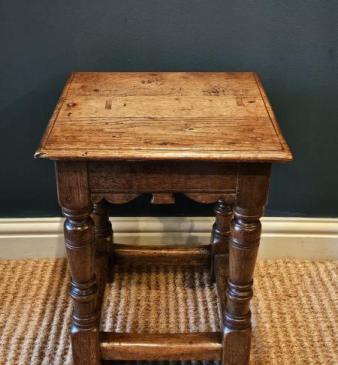 George III Oak Joint Stool