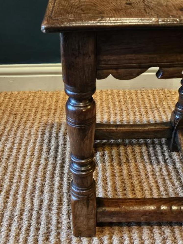 George III Oak Joint Stool - Image 4