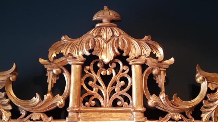Superb Large 1920's Timber Gilt Mirror - Image 2