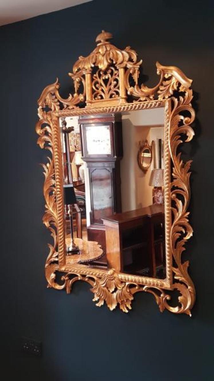 Superb Large 1920's Timber Gilt Mirror - Image 6