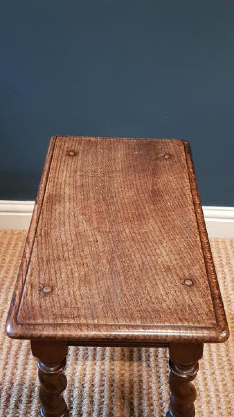 Georgian Style Oak Joint Stool - Image 4