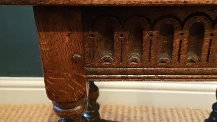 Georgian Style Oak Joint Stool - Image 6