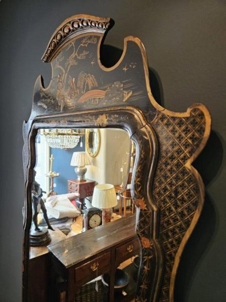 Large Edwardian Chinoiserie Mirror - Image 5
