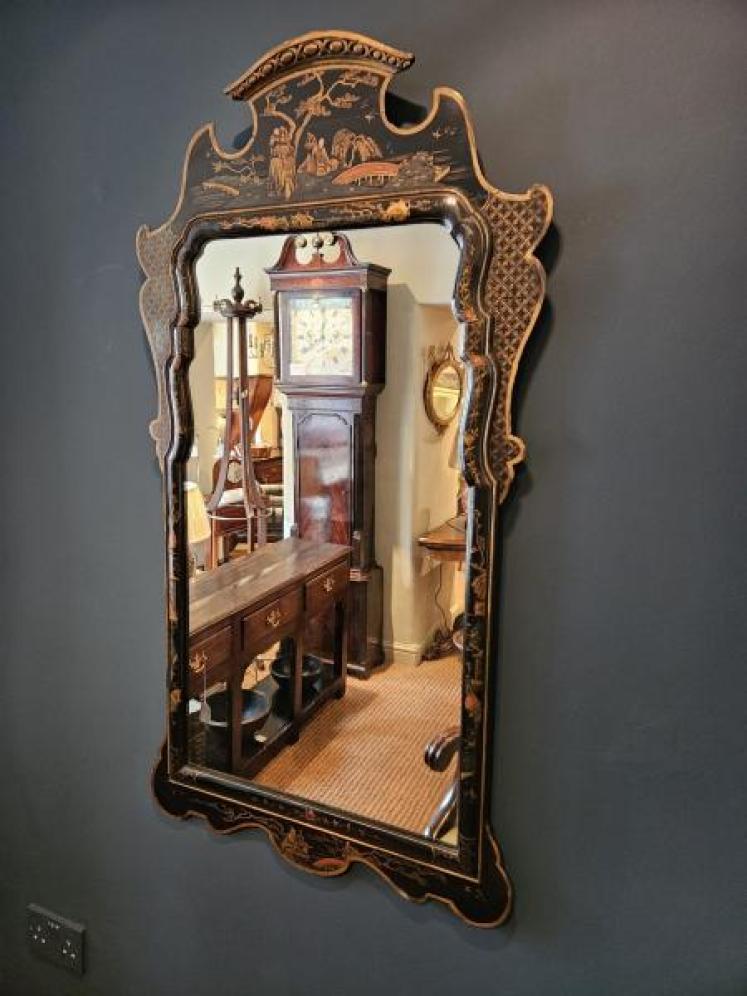 Large Edwardian Chinoiserie Mirror - Image 6