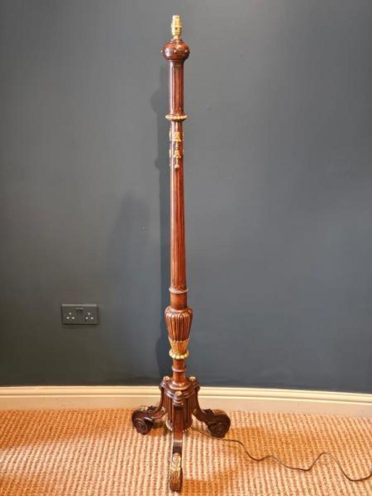 Edwardian Country House Lamp Standard - Image 1