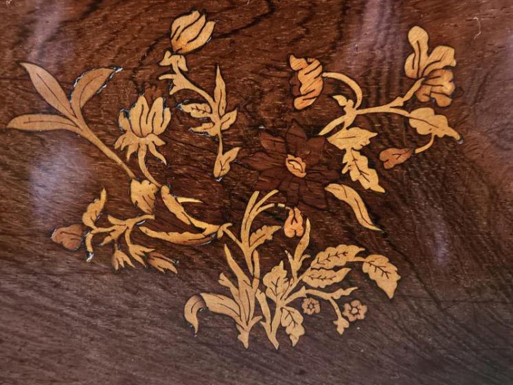 Early Victorian Inlaid Rosewood Box - Image 4
