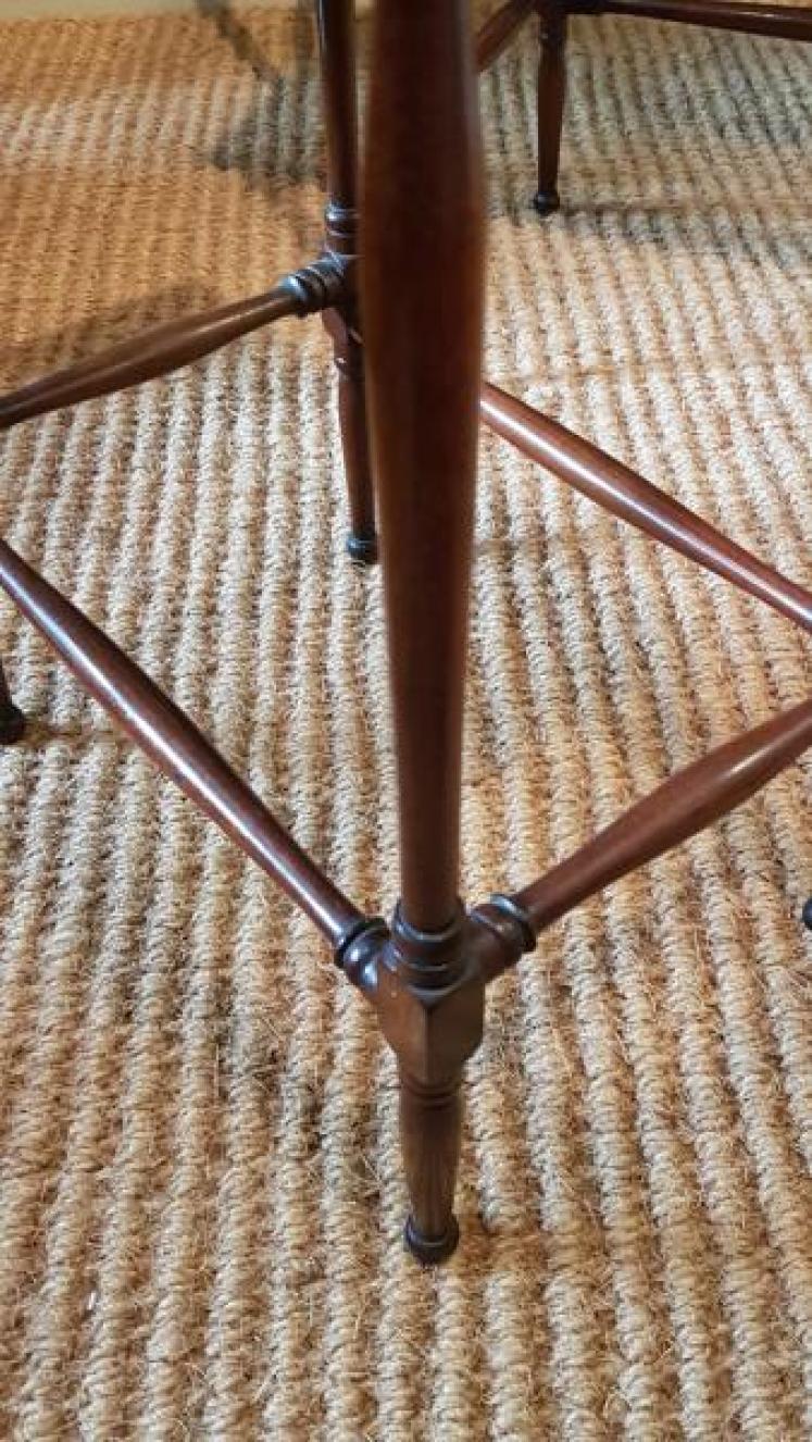 Nest of Edwardian Mahogany Occasional Tables - Image 4