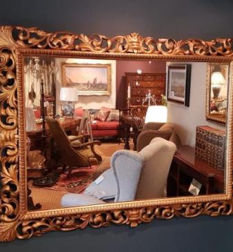 Large Victorian Timber Gilt Mirror