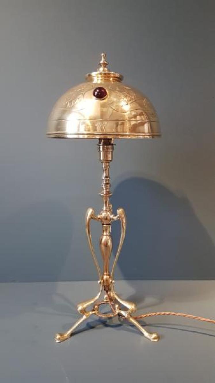 Superb Arts and Crafts Lamp and Shade - Image 2
