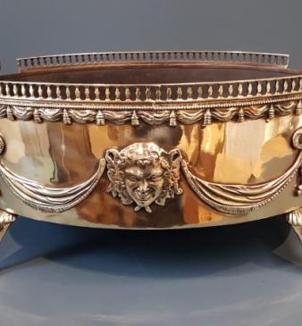 Georgian Brass Wine Cooler