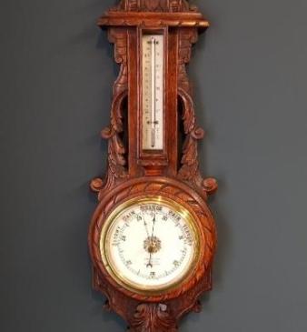Victorian Oak Chippenham Banjo Barometer