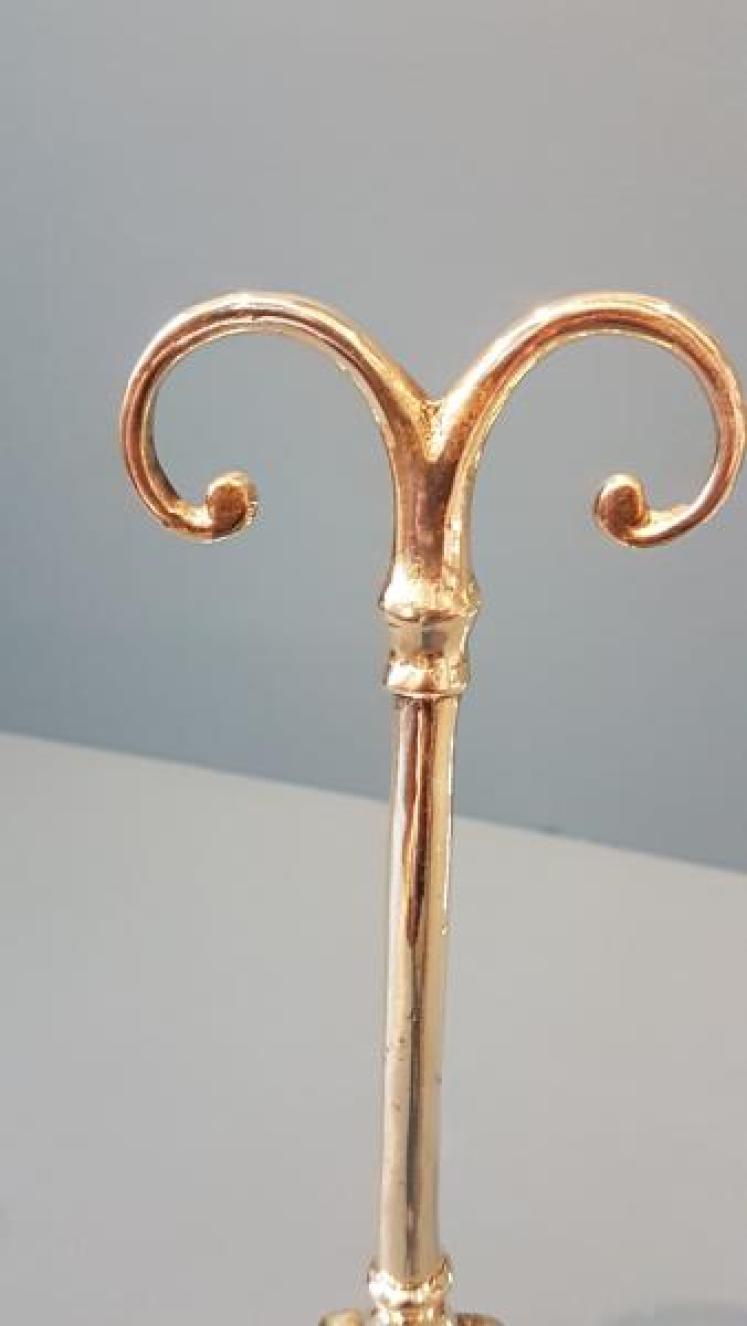 Matching Pair of Victorian Brass Door Stops  - Image 3
