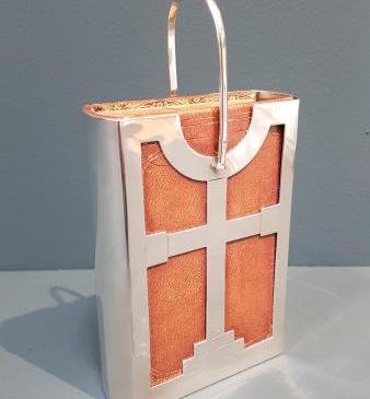 George V Silver Prayer Book Carrier and Book 