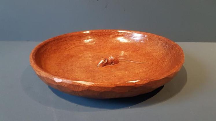 Superb 1950's Mouseman Shallow Bowl  - Image 1