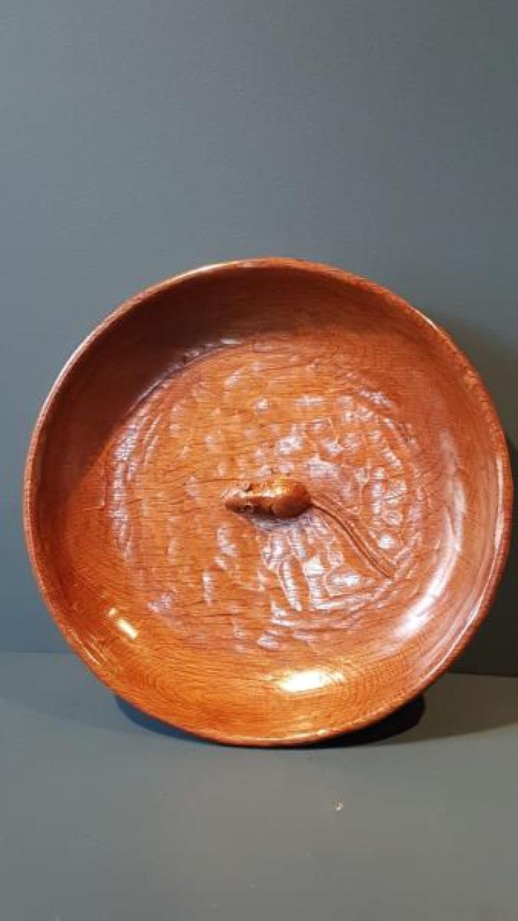 Superb 1950's Mouseman Shallow Bowl  - Image 2