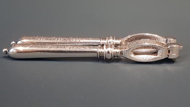 Victorian Cast Silver Nut Crackers - Image 3