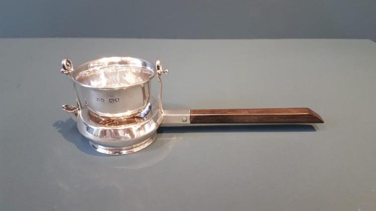 Aspreys Edwardian Silver Tea Strainer - Image 1
