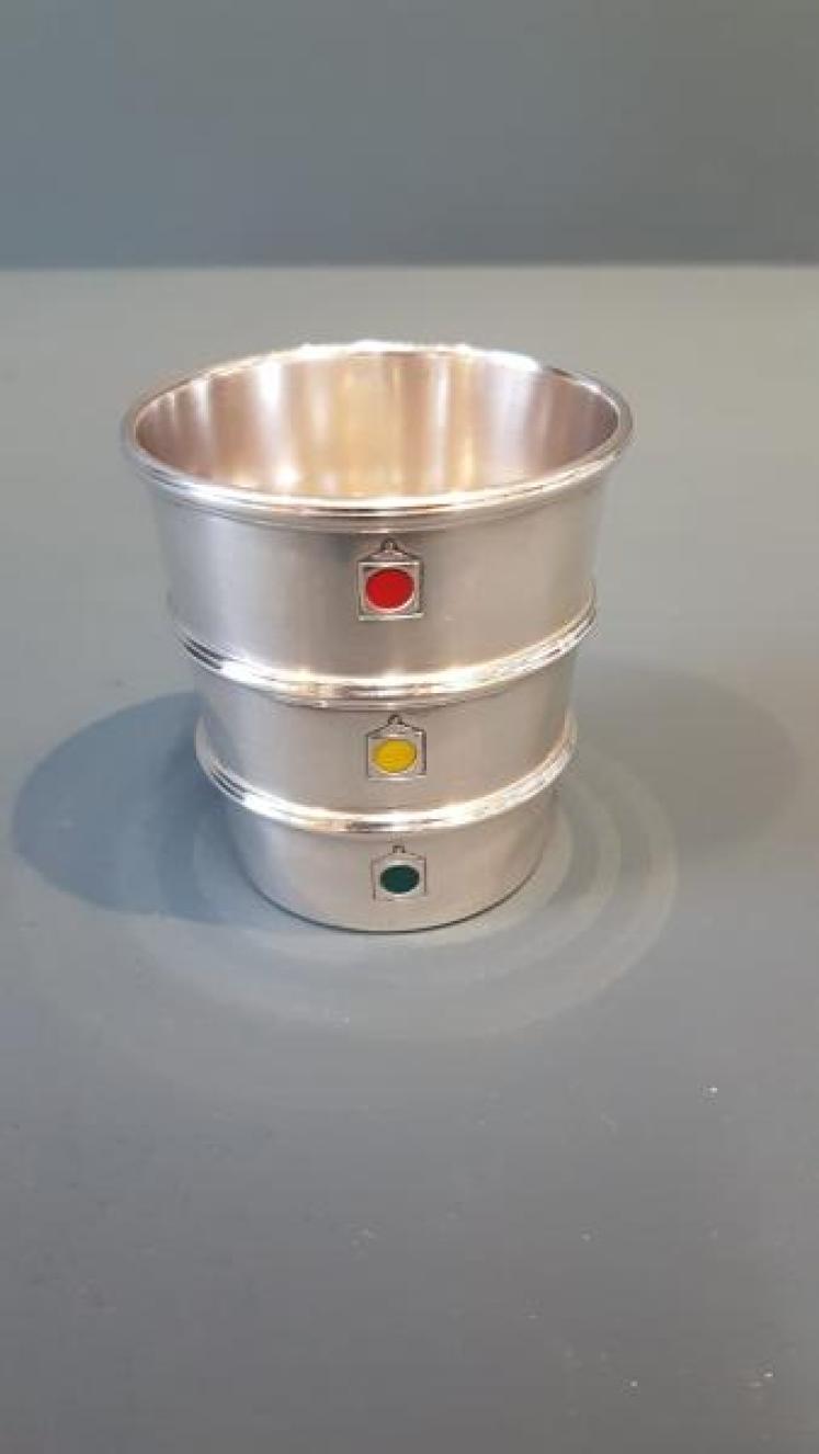 Gorham Silver Traffic Lights Spirit Measure - Image 1