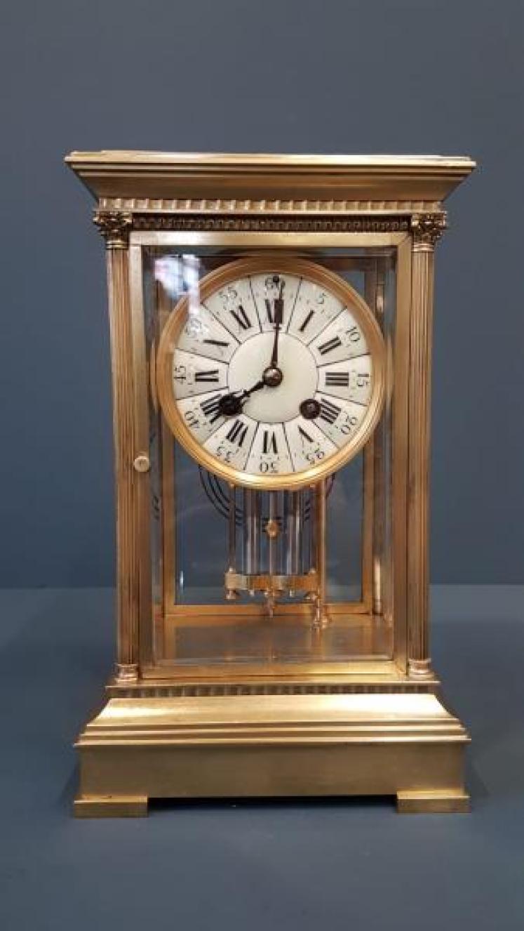 Victorian Four Glass Clock - Image 2