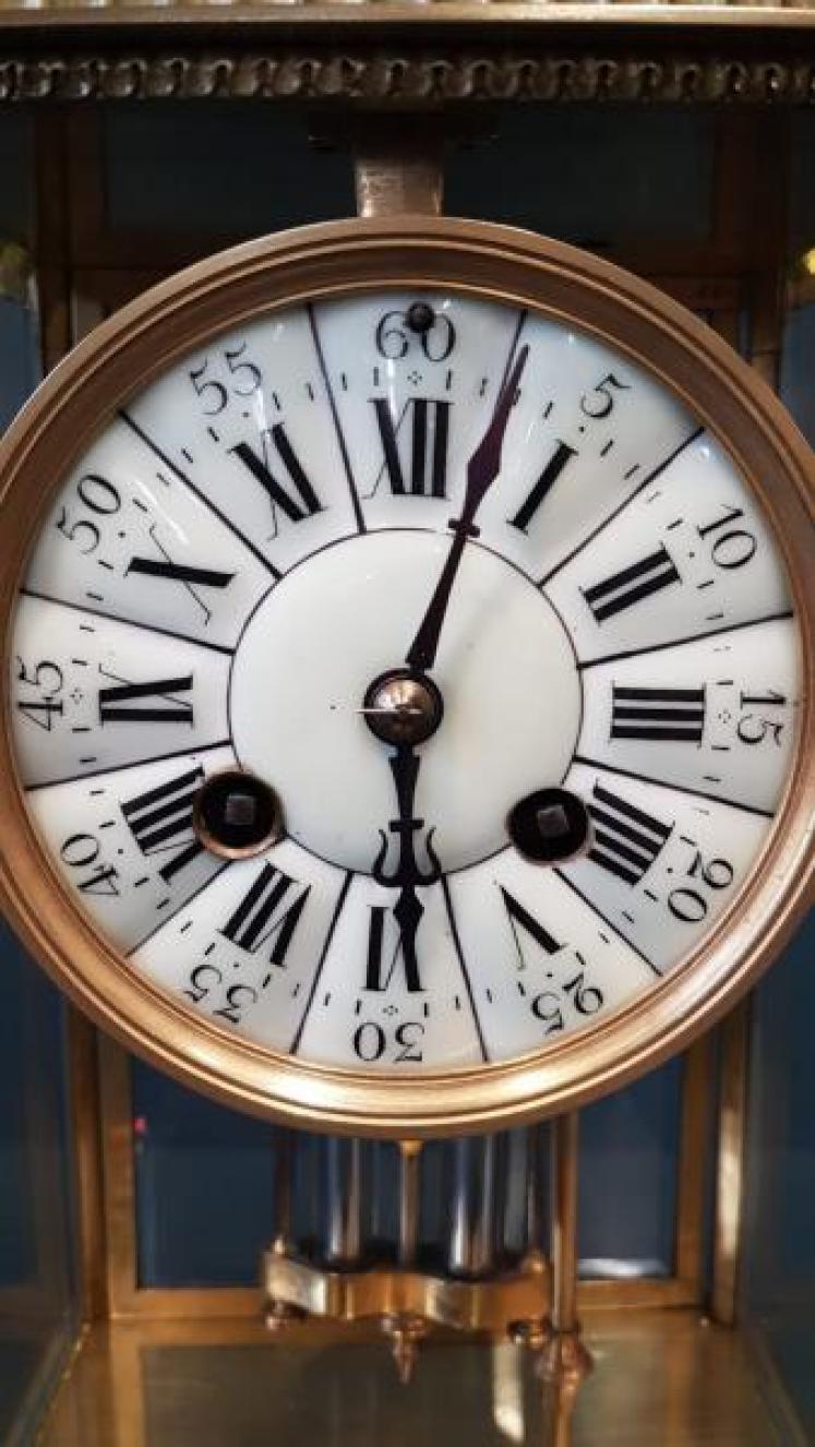 Victorian Four Glass Clock - Image 5