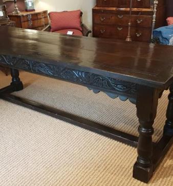 Large Period Oak Refectory Table