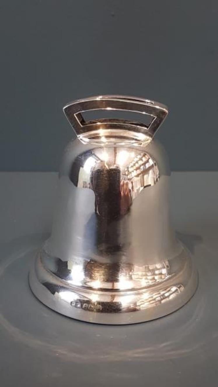 George V Period Silver Bell Money Box  - Image 1
