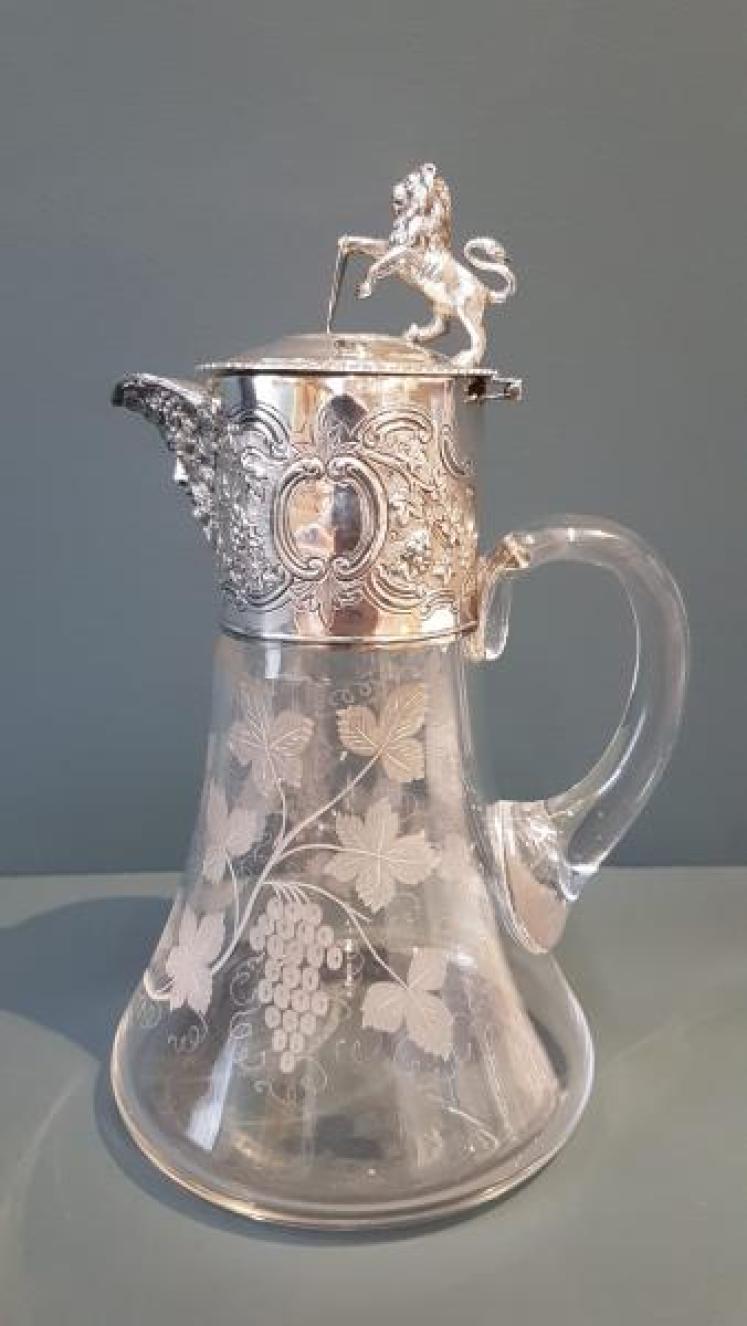 Superb Victorian Silver Mounted Claret Jug - Image 1