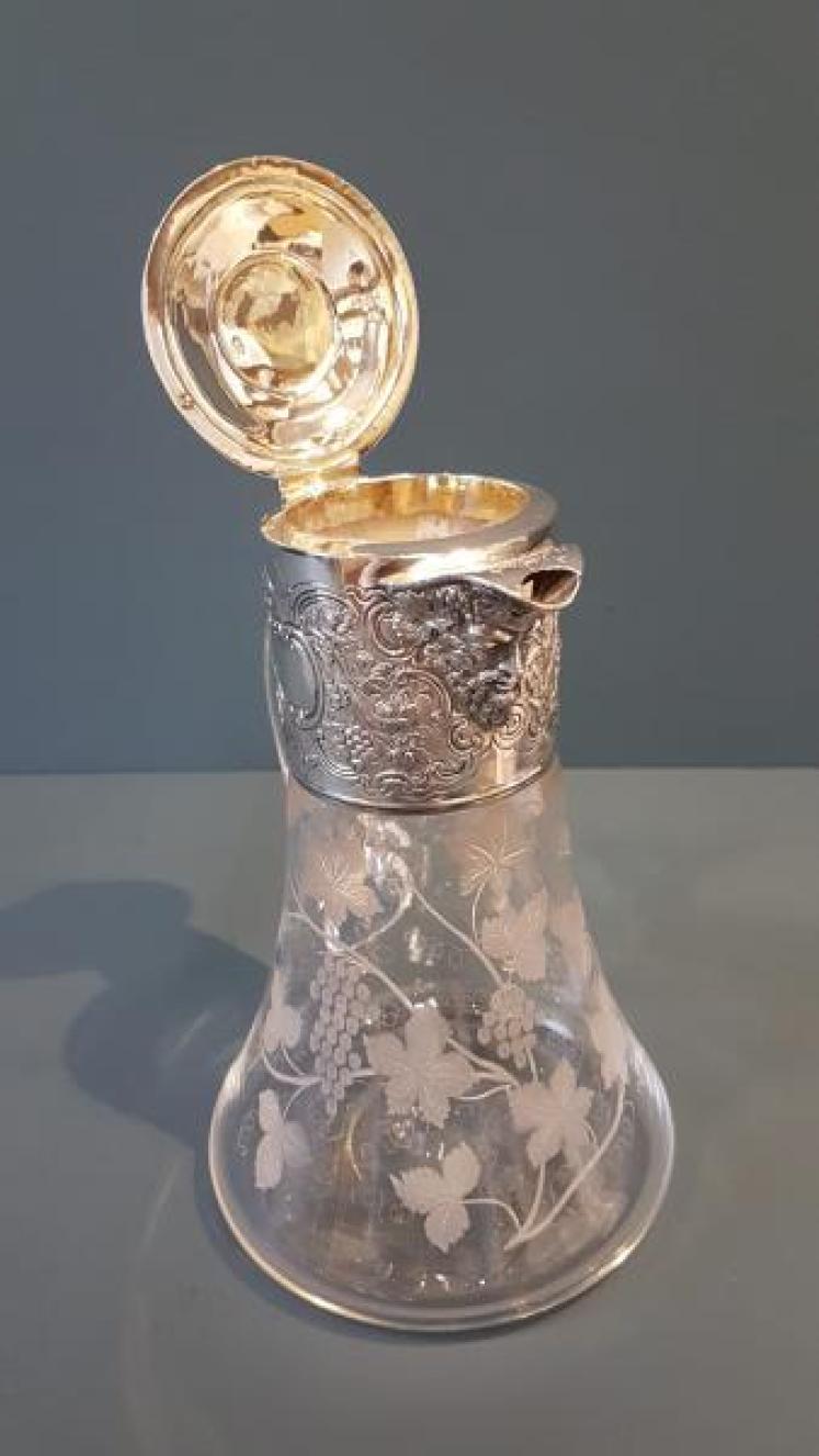 Superb Victorian Silver Mounted Claret Jug - Image 3