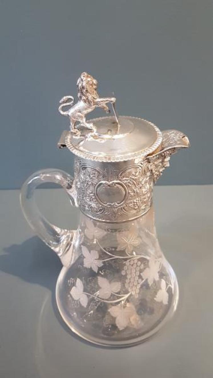 Superb Victorian Silver Mounted Claret Jug - Image 4