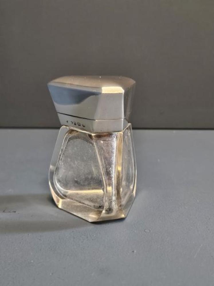 Triangular Silver Top Scent Bottle - Image 1