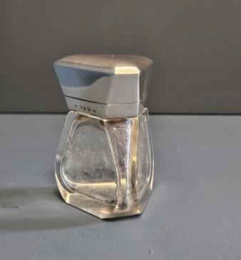 Triangular Silver Top Scent Bottle