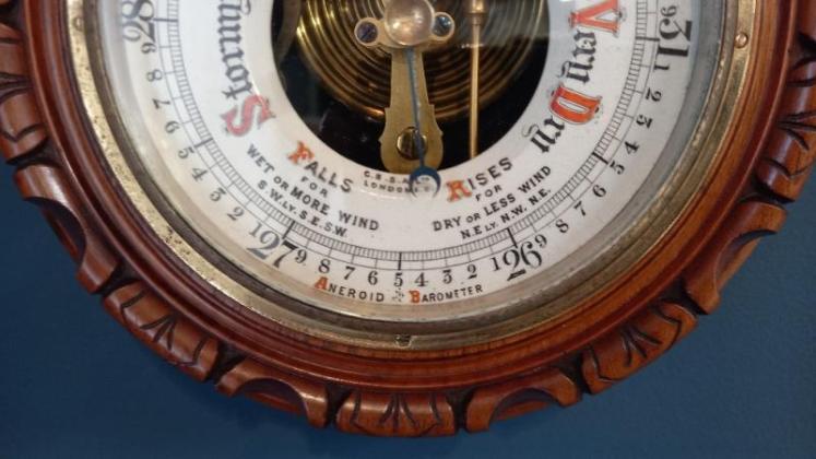 Victorian Walnut Skeletonised London Barometer - Image 5