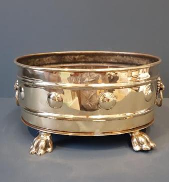 Victorian Oval Brass Planter