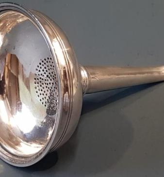 George III Silver Wine Funnel