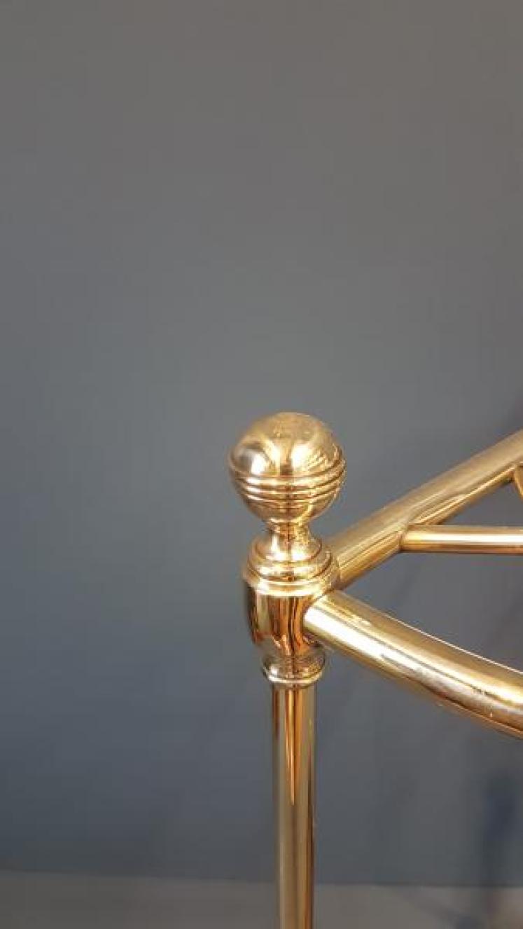 Victorian Brass Corner Stick Stand - Image 4