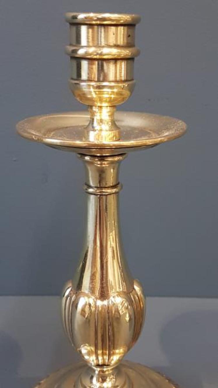 Regency Brass Candlesticks - Image 3