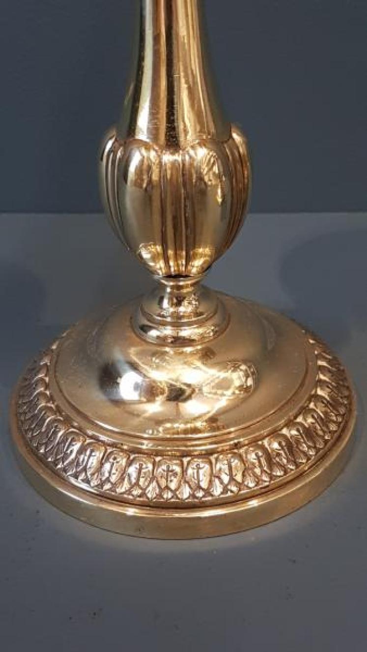Regency Brass Candlesticks - Image 4