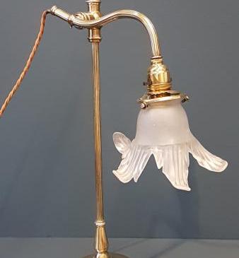 Edwardian Adjustable Table Lamp and Shade
