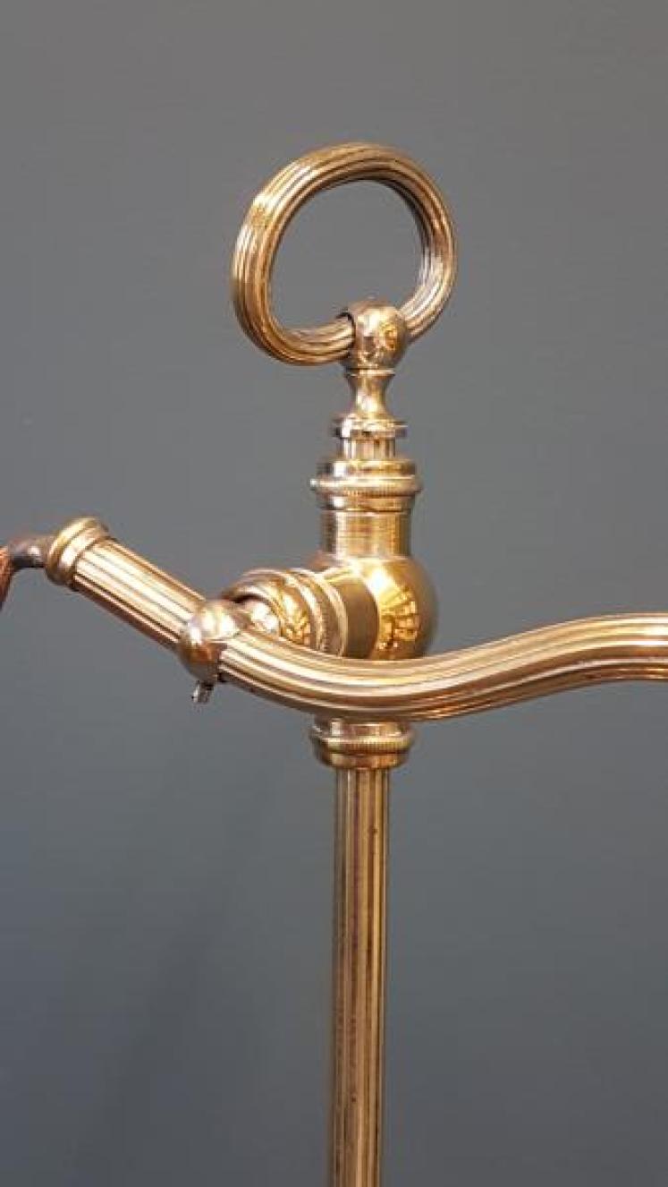 Edwardian Adjustable Table Lamp and Shade - Image 4