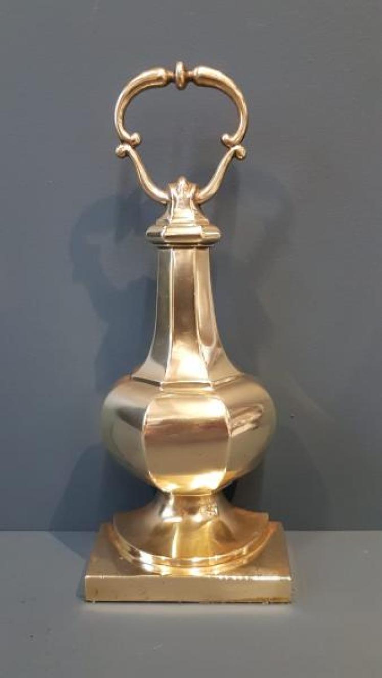 Substantial Victorian Brass Door Stop - Image 1