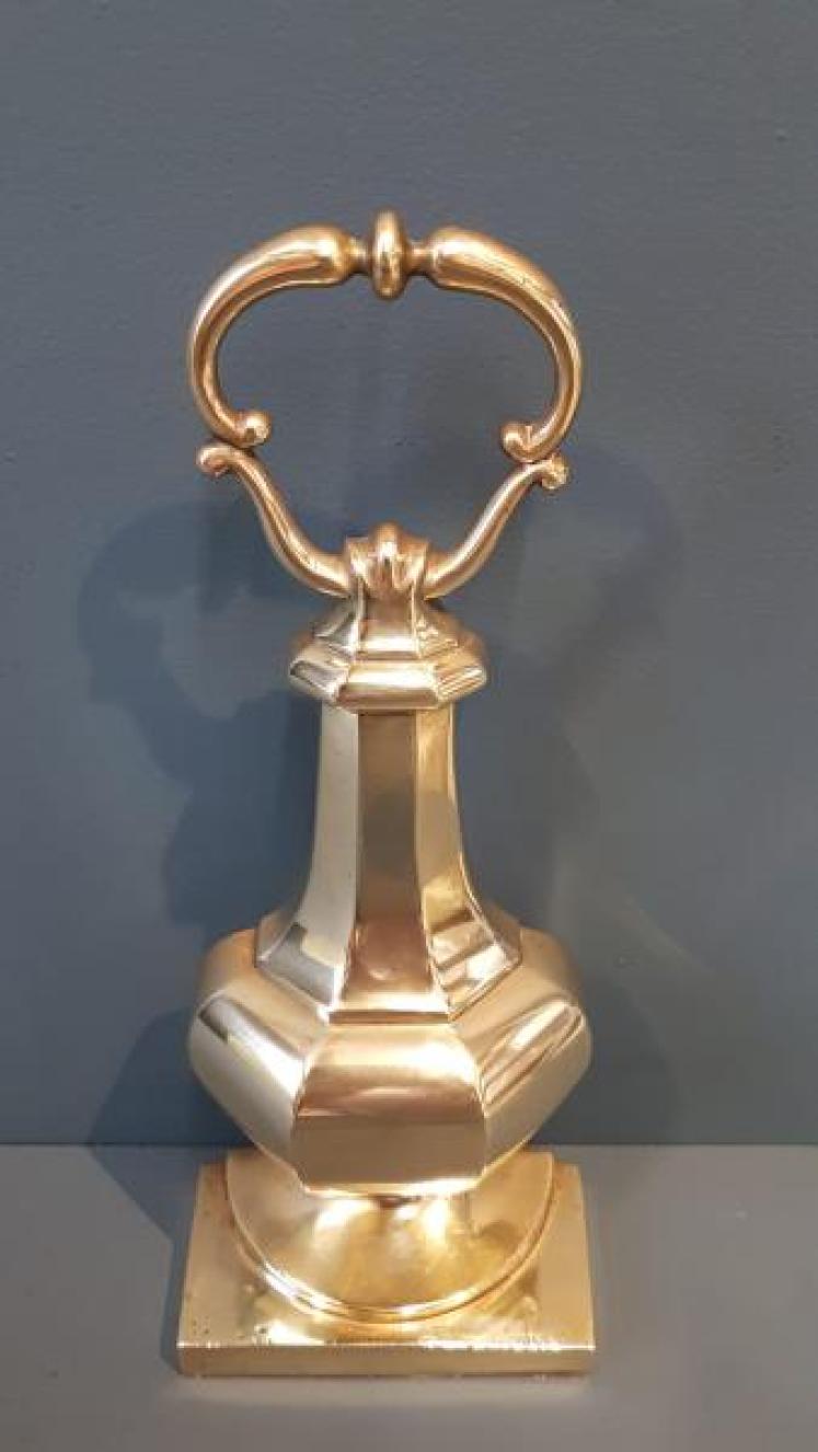 Substantial Victorian Brass Door Stop - Image 3