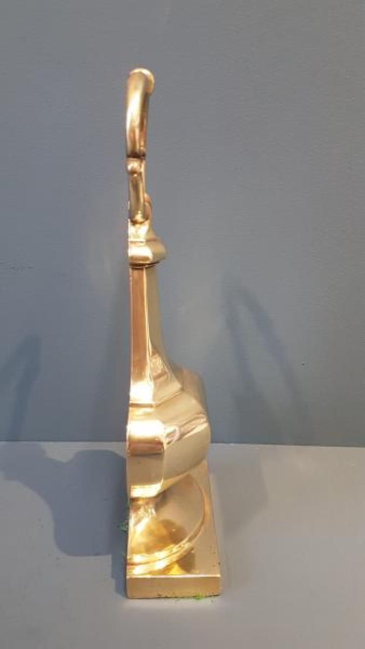 Substantial Victorian Brass Door Stop - Image 4