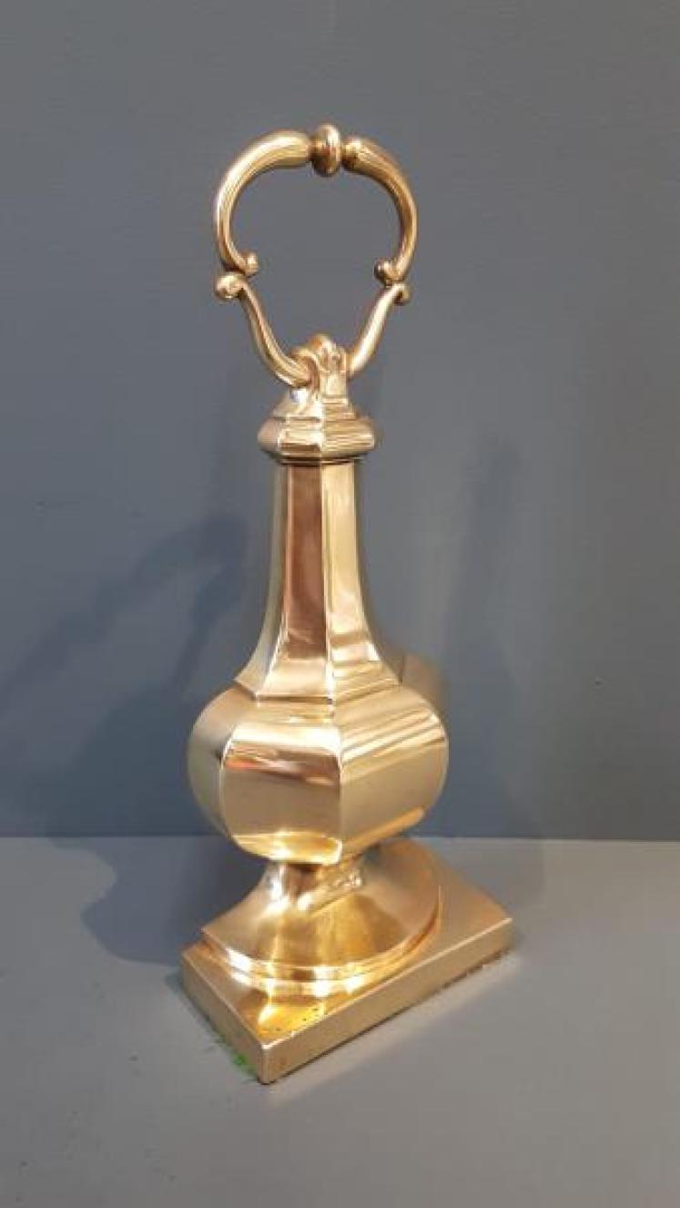 Substantial Victorian Brass Door Stop - Image 6